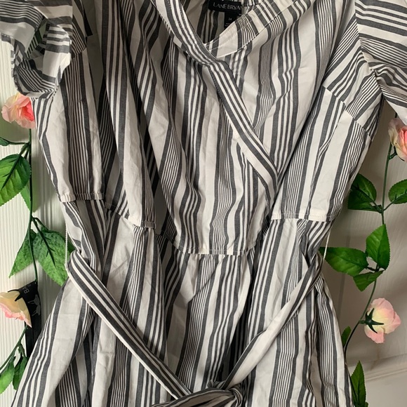 Striped Off The Shoulder Blouse - Picture 2 of 4